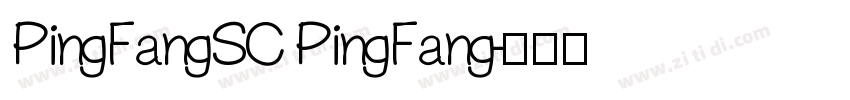 PingFangSC PingFang字体转换